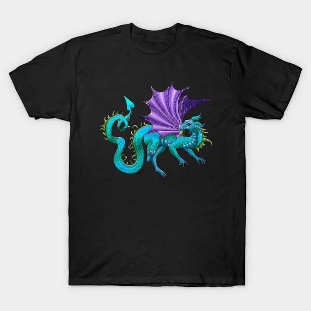 Water Dragon T-Shirt by Delight's Fantasy Art